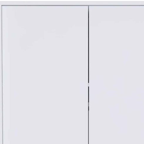 71" White Tall Two Door Closet